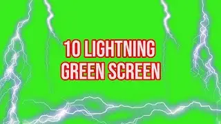 Top 10 || Strike Lightning WITH SOUND EFFECT Green Screen|| by GreenPedia