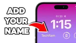 How to Add your Name on your iPhone Lock Screen!