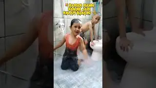 Kamar Mandi banjir jadi kolam renang_Mama & agra 