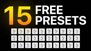 Get 15 Premiere Pro Presets For Free!