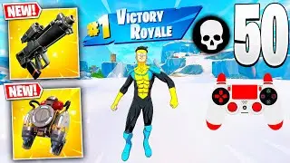 50 Elimination Solo vs Squads INVINCIBLE Wins Full Gameplay (Fortnite Chapter 1 Season X)