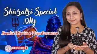 🛕 Maha Shivratri Special DIY | Cardboard Mandir, Clay Shivling & Diya Decoration 🎨#mahashivratri#diy