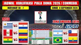 Jadwal Kualifikasi Piala Dunia 2024 Zona Amerika Live RCTI ~ ARGENTINA vs CHILE ~ BRAZIL vs EKUADOR