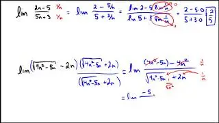 Finding (not formally proving) four limits