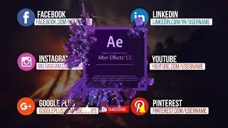 Social Media Lower Thirds in After Effects - After Effects Tutorial - Simple Method