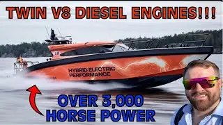 Cruising a Prototype SCANIA Diesel Electric Speed Boat!