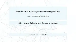 06   How to Animate and Render in Lumion