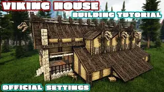 Ark: How To Build A Viking House | Building Tutorial | Official Settings