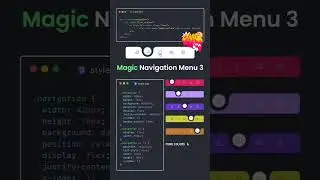 Magic Navigation Menu 3 Using HTML CSS   Cool Navigation Bar   Source Code Available in GitHub & Tel