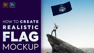 How to Make Realistic Flag Mockup Design | Adobe Photoshop CC