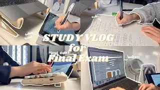 FINAL EXAM STUDY VLOG I Final Week As A High School Student I Productive Study With Me Armies !