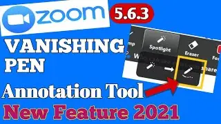 How to Use Vanishing Pen Annotation In Zoom App | Zoom New Update | Zoom New Feature 2021