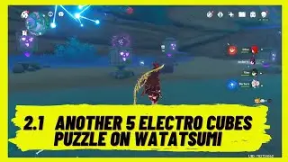 Genshin Impact 2.1 - Another 5 Electro Cubes Puzzle on Watatsumi Island