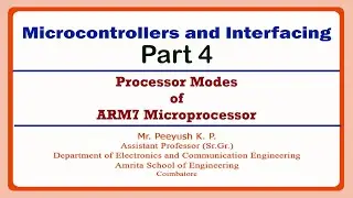 ARM Processor Modes | Microcontrollers and Interfacing Part 4