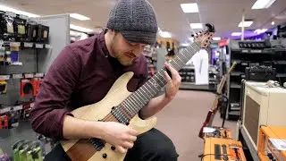 Seeing my signature guitar in my hometown Guitar Center