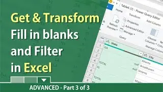 Excel: Get & Transform Data / Unpivot Columns part 3 of 3 by Chris Menard