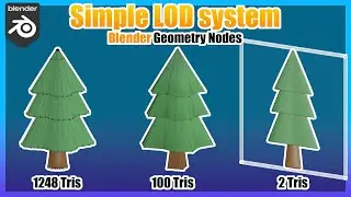 Simple LOD system with Blender geometry nodes