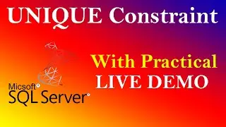 UNIQUE Constraint |   SQL Tutorial for beginners