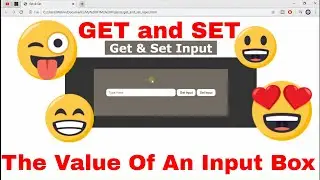 JavaScript: How to SET and GET values in an INPUT BOX