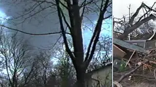 🌪 Dangerous Tornado Hits our House! 🌪 Remastered Video with Interview