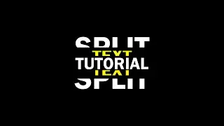 “After Effects Tutorial” Анимация Раздвоения Текста (Split Text Animation)