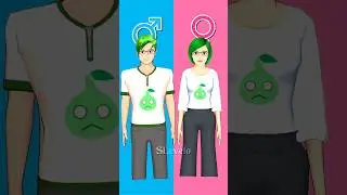 Gender Swap • Sakura school simulator NPCs #shorts #sakuraschoolsimulator #viral
