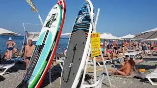 ЛЕТО НЕ ОТПУСКАЕТ! Улица Калараша в Лазаревском. Кормилец на пляже 