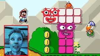 Reaction to My Mario Numberblocks Level and My Gameplay (Mario Lines Also Written by Me)