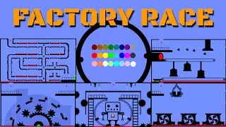 24 Marble Race EP. 11: Factory Race (by Algodoo)