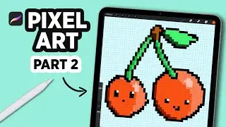 HOW to MAKE a PIXEL ART canvas in PROCREATE #Shorts