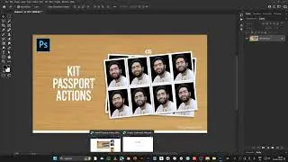 Create passport size image in Adobe Photoshop using actions | Free Actions