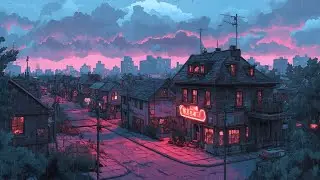 Chill Out with Nostalgic Lofi Hip Hop Beats 🌌 80s & 90s Japanese Town Ambience 🏞️ Lofi Rain Playlist