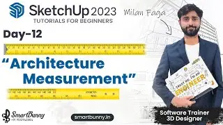 How To Use Architecture Units in SketchUp | SketchUp 2023 Tutorials For Beginners Day-12 in Hindi