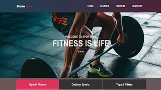 Responsive Gym Website Using HTML AND CSS