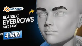 How to Create Realistic Eyebrows in Blender in 4 Minutes