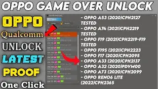 🔥OPPO QUALCOMM GAME OVER | (Format,Frp,Safe Format) A53 F17 F19 F19s A33 A32 A73 A74