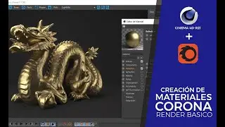 CORONA RENDER CREACIÓN DE MATERIALES  - CINEMA 4D TUTORIAL