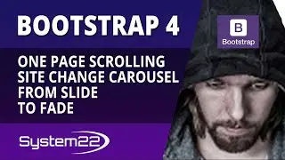 Bootstrap 4 One Page Scrolling Site Change Carousel From Slide To Fade