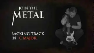 backing track metal in C major