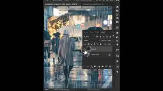 How to Create Fake Rain Effect Using Photoshop #shorts