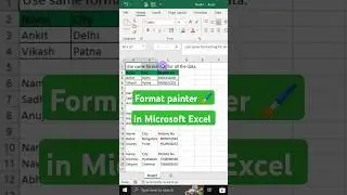 Best uses of Format Painter in Microsoft Excel 