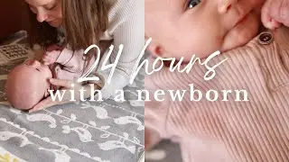 24 HOURS WITH A NEWBORN | Daily Routine of a First Time Mom