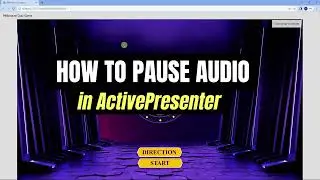 How to Trigger Pause Audio Action in ActivePresenter