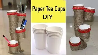 WATER PAPER CUPS IDEA DIY DECORATION | Home Made Decoration Ideas Using  Plastic | Romeo and Science