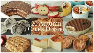 20 Autumn Cake & Dessert Recipe | Baking Video | Chocolate Cake, Cheesecake, Cookies, Apple