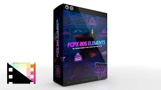 FCPX 80s Elements - Collection of 80s Inspired Graphics for Final Cut Pro - Pixel Film Studios