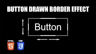 Button Drawn Border Hover Effect | HTML & CSS Tutorial