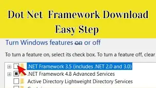How to install Dot Net  on windows 10 windows 8 windows 11