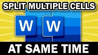 Use This Trick To Split Multiple Cells In Word At The Same Time