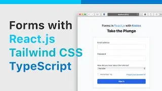 Basic Login Form with React.js, Tailwind CSS & TypeScript (just the frontend part)